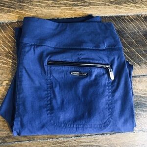 Jamie Sadock navy blue cropped golf pants